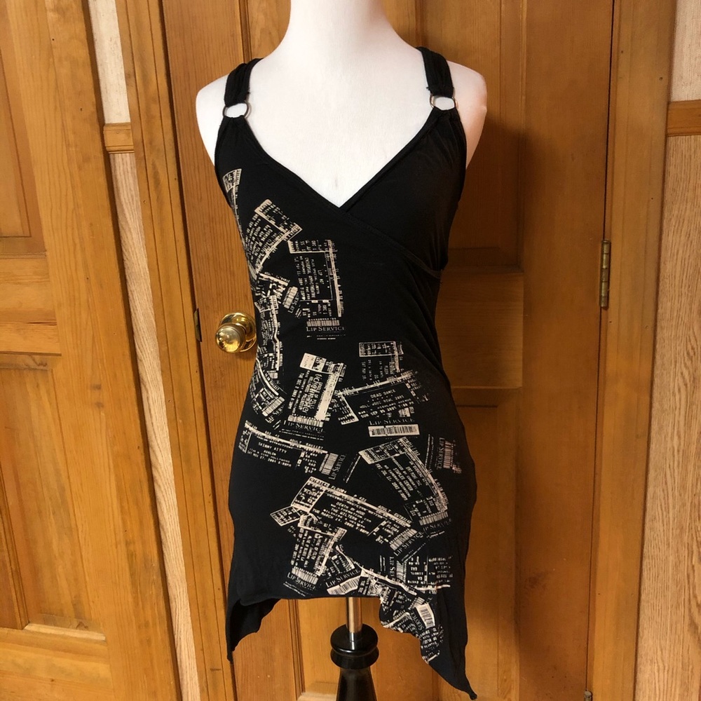 Vintage lip service rock show top